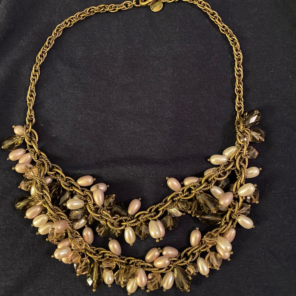 Pearl amd beade necklace